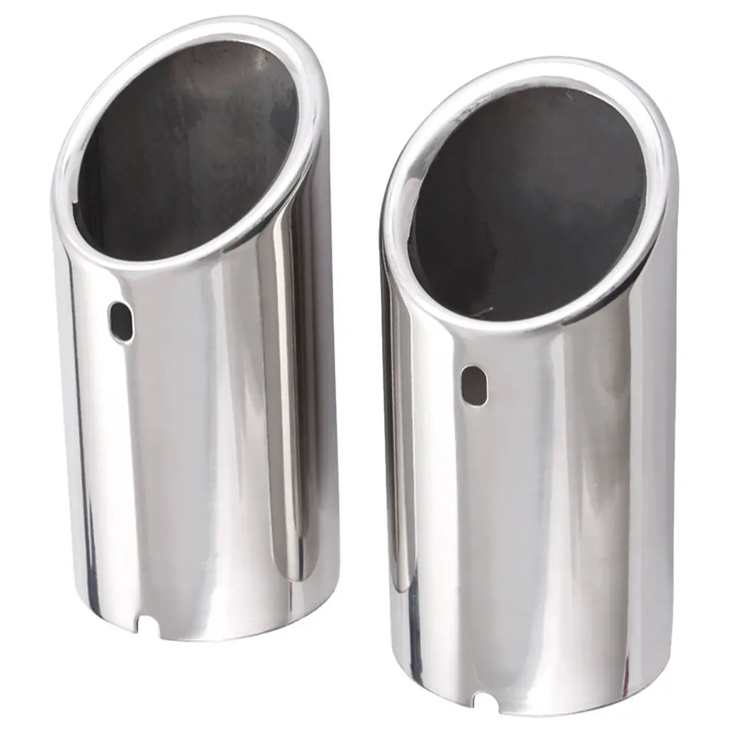 1 Pair Muffler Exhaust Tail Pipes Tips for Audi Q3 for VW Jetta 6 MK6 2.0TDI 2.5 2011-2014