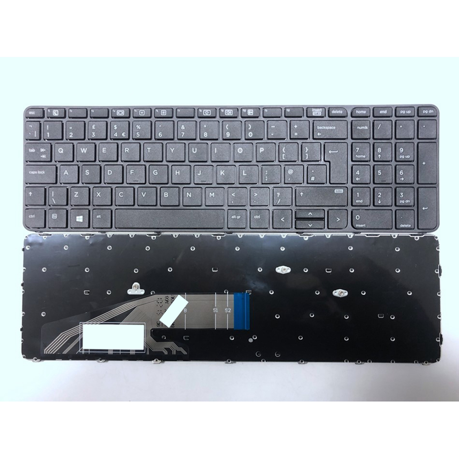 交換ノートパソコンのキーボード英国レイアウトhp probookの450 G3 455 G3 450 455 G4 470 G3|キーボードカバー|  - AliExpress