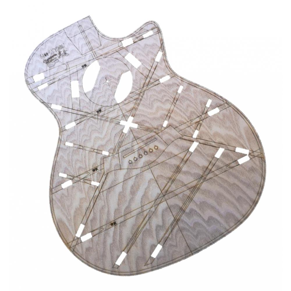 DIY Acoustic Guitar Body Layout Template Premium GA Guitar Building Templates