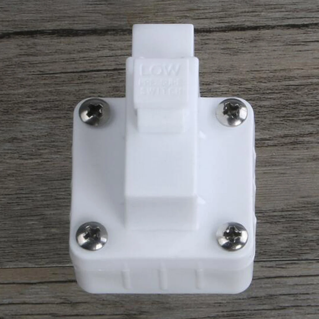 White Plastic Universal Water Purifier Switch 2 Points Low Voltage Switch