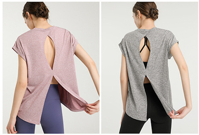 Sport Shirt Temperament Bodybuilding Sportswear T-shirt Fashion Yoga Clothes Sexy Beauty Back Tops Fitness Clothes Women Fitness 14
