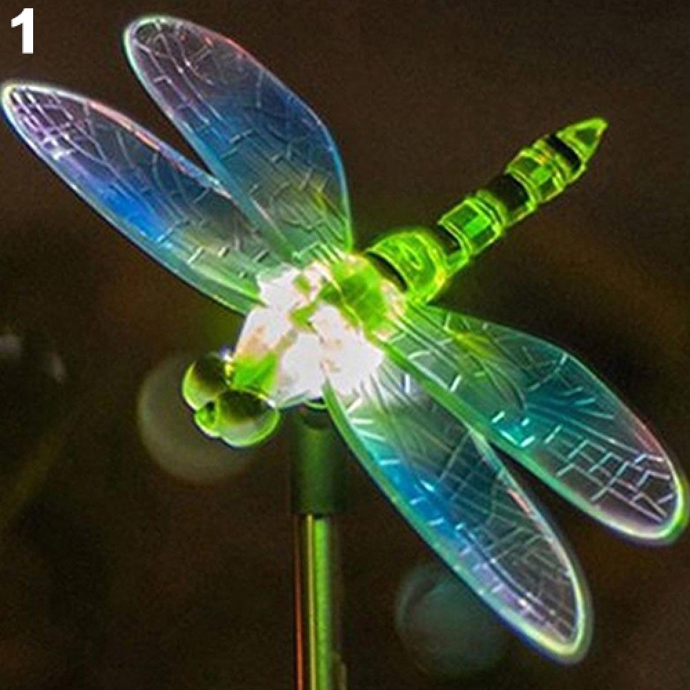 solar dragonfly garden stake