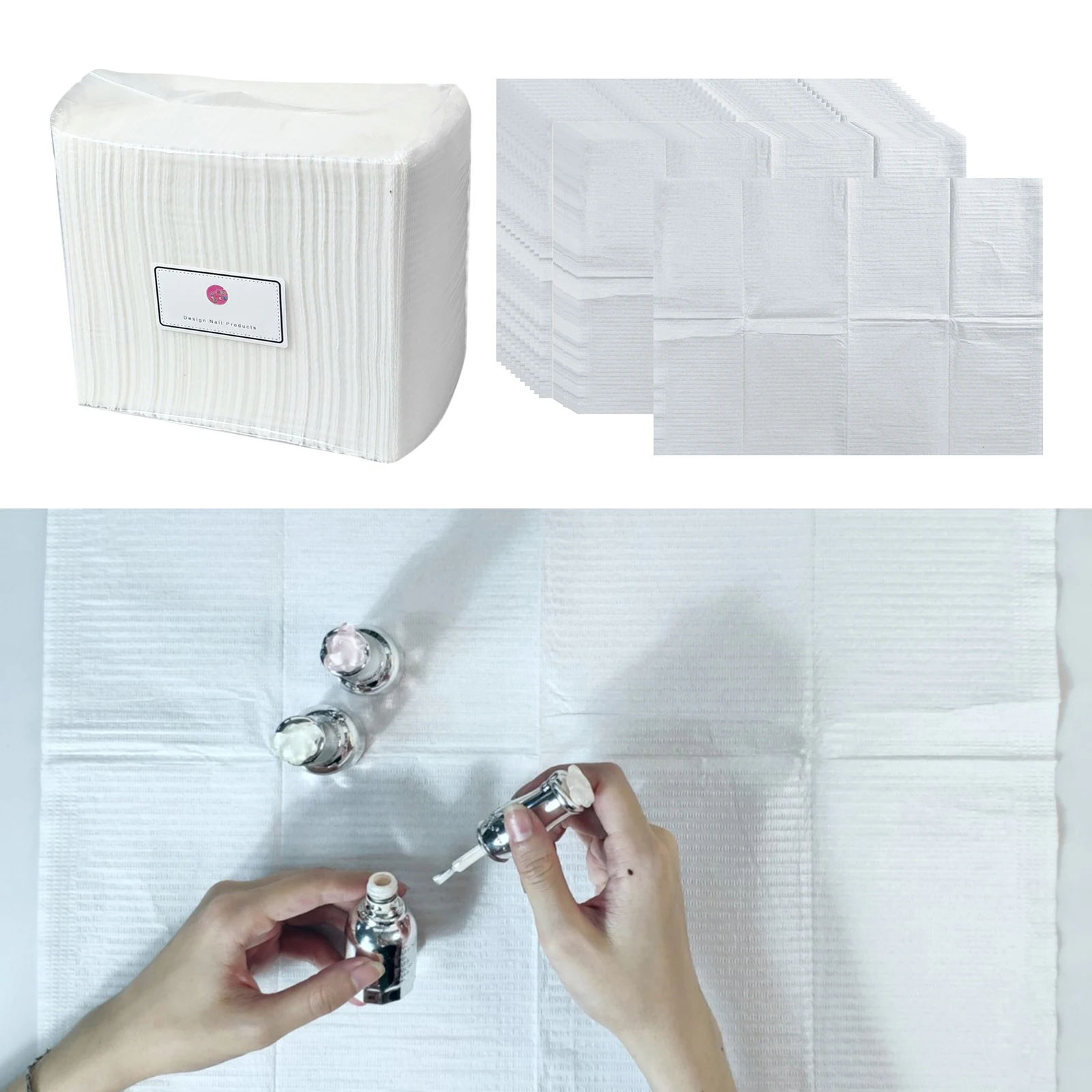 Durable Disposable Nail Art Paper Cleaning Pad Waterproof for Beauty Salon Made of Premium Materials