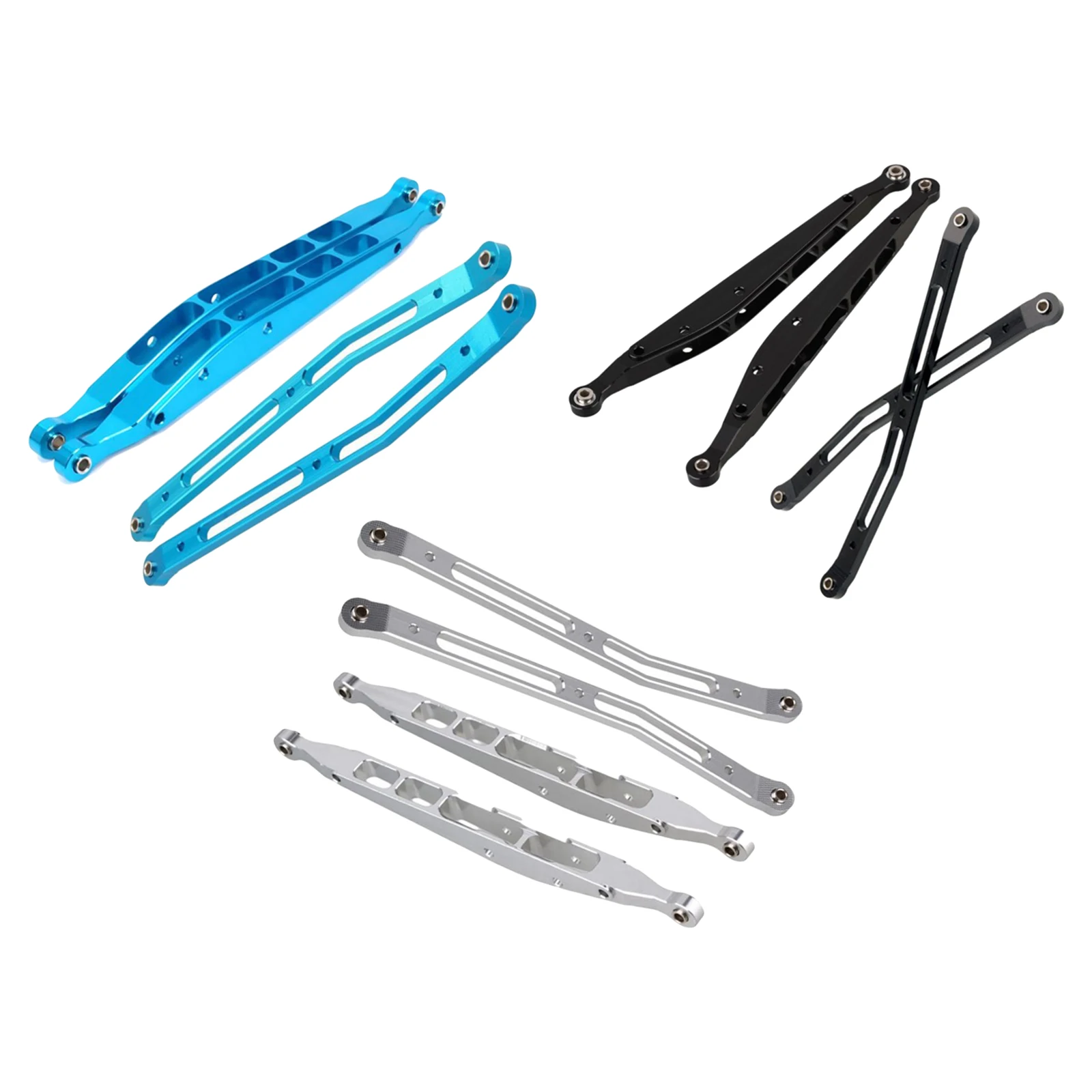 1/10 Scale Metal Upper & Lower Tie Rod Accessory Replacement RC Car Parts Spare Parts for AXial Yeti AX90053 AX90055