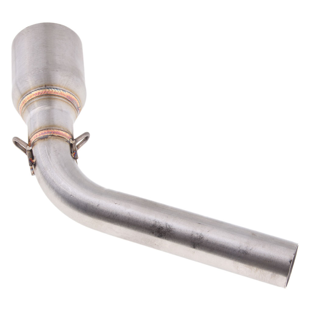 51mm Motorcycle Exhaust Muffler Mid Pipe Front Link Pipe Slip On for Honda GROM MSX125 2013-2015