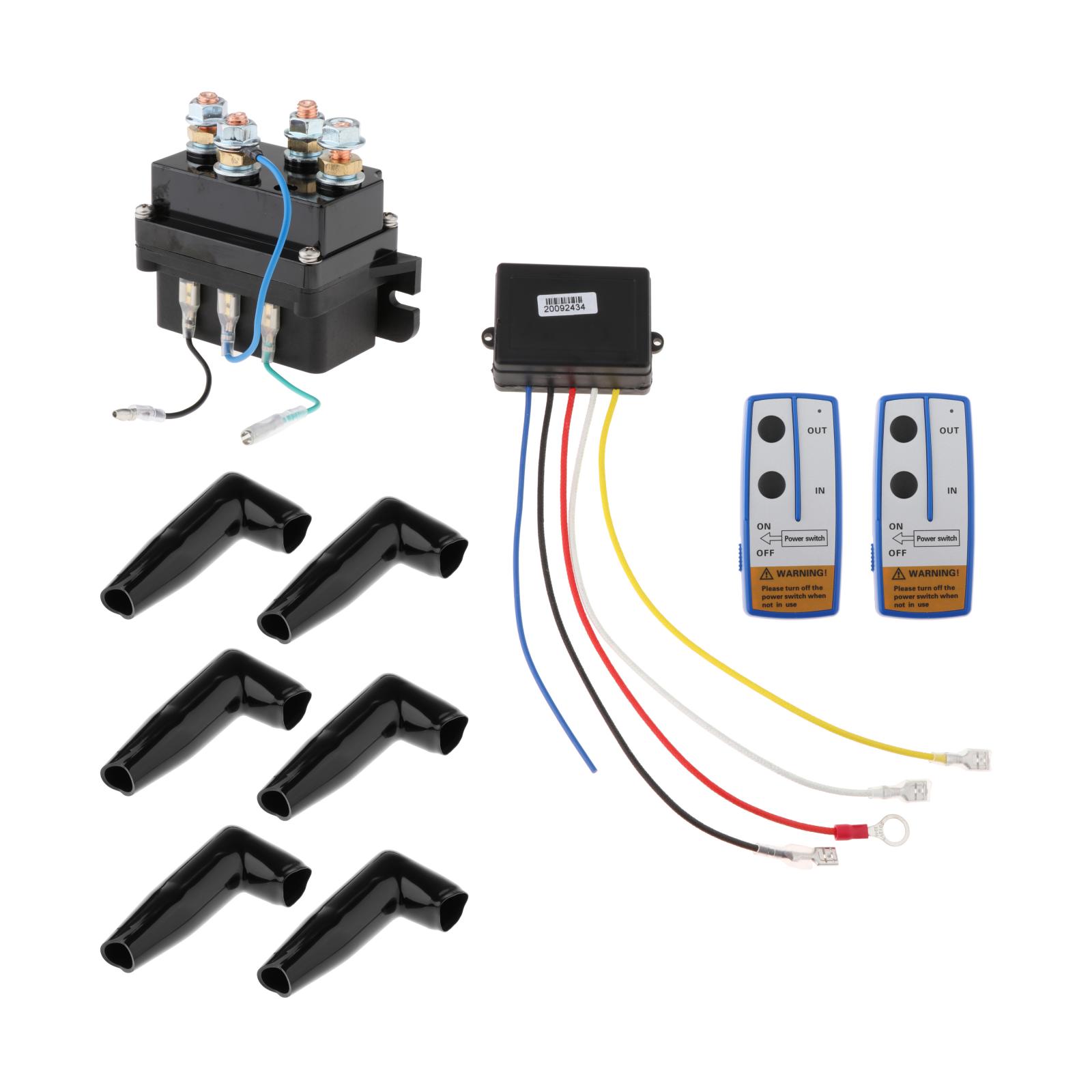 Universal Solenoid Winch Relay Switch Thumb w/ Remote Controls for UTV