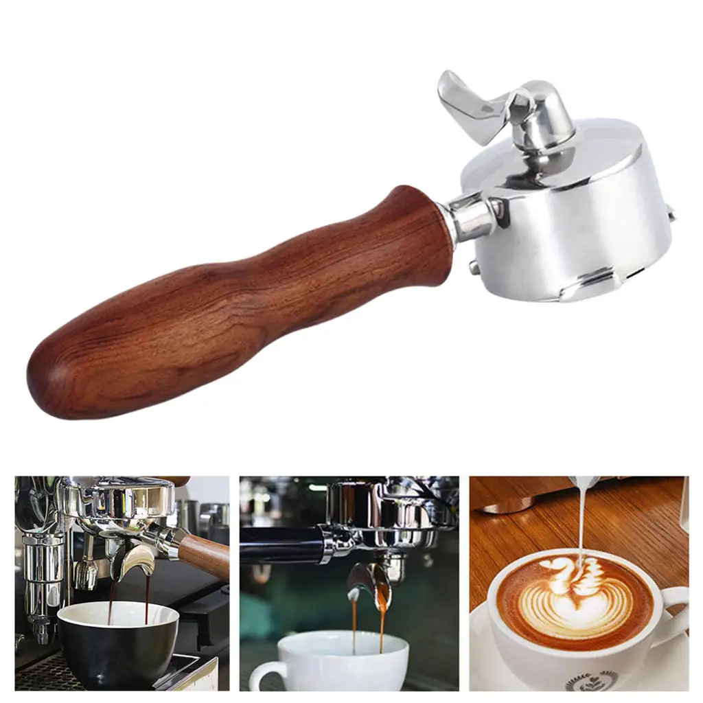 51mm Coffee Machine Portafilter Fine Filter Dual Spouts for EC680 685 Household Coffee Shop Barista Accs Parts