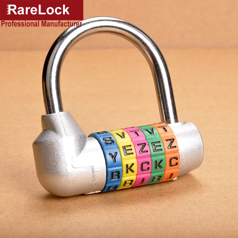 Combination Lock 5 English Letter Password Lock Padlock Lock Jewelry Box Padlock