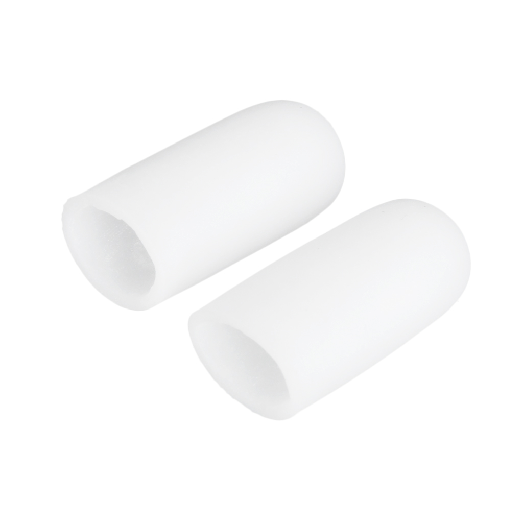Pair Silicone Gel Protective Toe Protector Cover Cap to Prevent Blisters Corns S