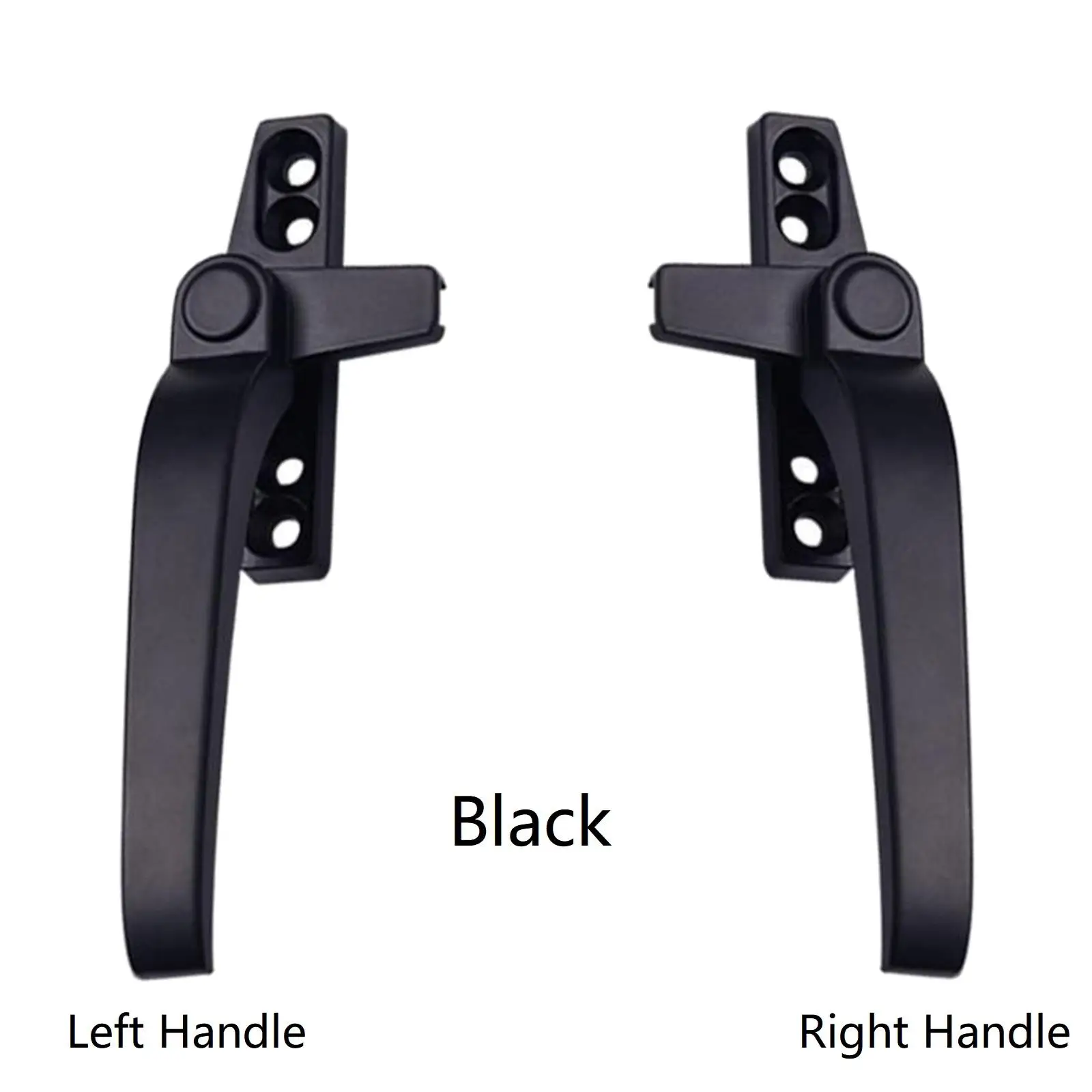 3x Long Lever Window Swing Lock Handle Hardware - Black Right