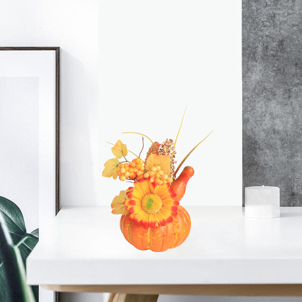 Halloween Artificial Pumpkins Pomegranate Wreath Harvest Fake Indoor Dinner Home Thanksgiving Party Photo Props Accents