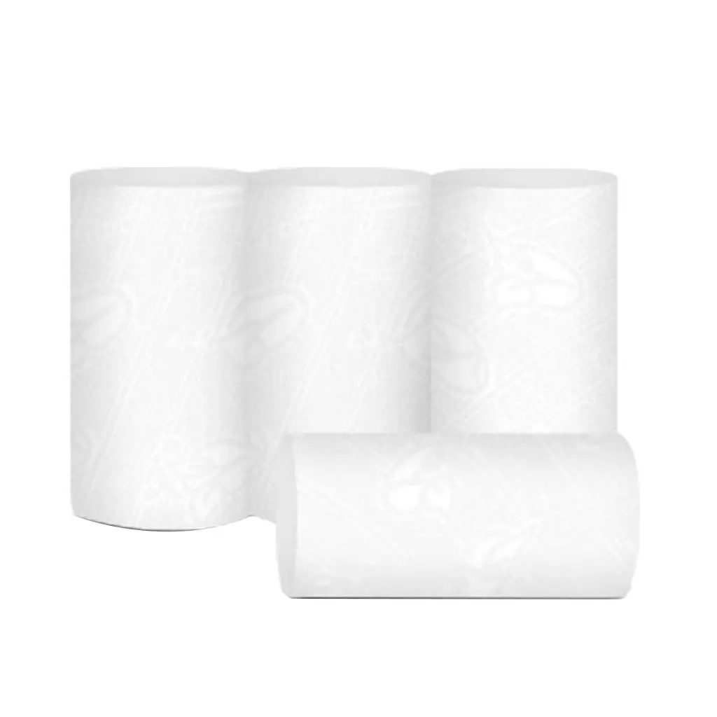 Soft Toilet Paper Roll Paper Household Flushable Silky 4 Ply Table Paper