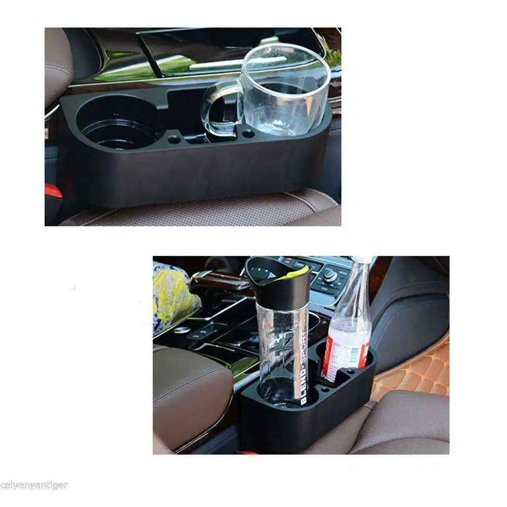 Universal Seat Seam Wedge Car Drink Cup Phone Holder Travel Mount Stand Storage