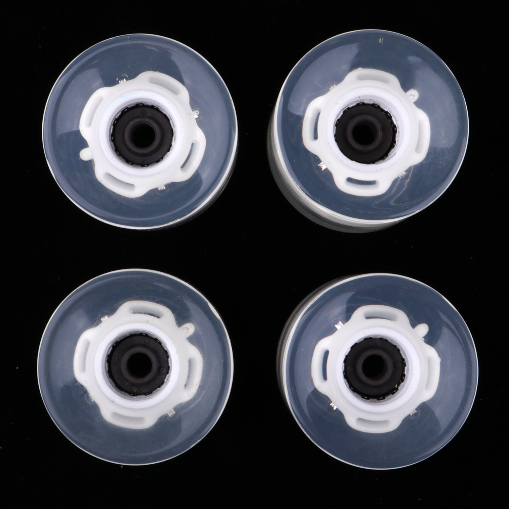 4pcs 60mm Flashing Roller Light Up Flash Skateboard Longboard Wheels 78A with Bearing Core Glow at Night 5 color