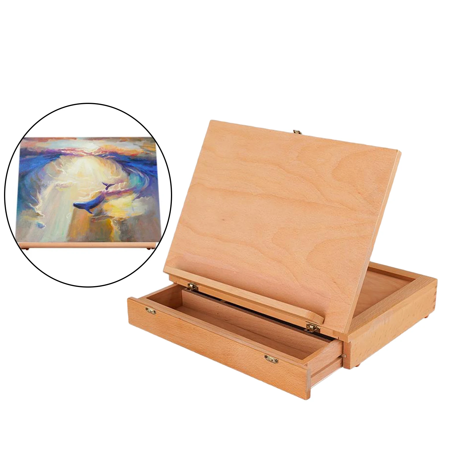 Wooden Easel for Painting Sketch Easel Drawing Table Box Oil Paint Laptop Painting Board Easels Art Supplies For Artist Children