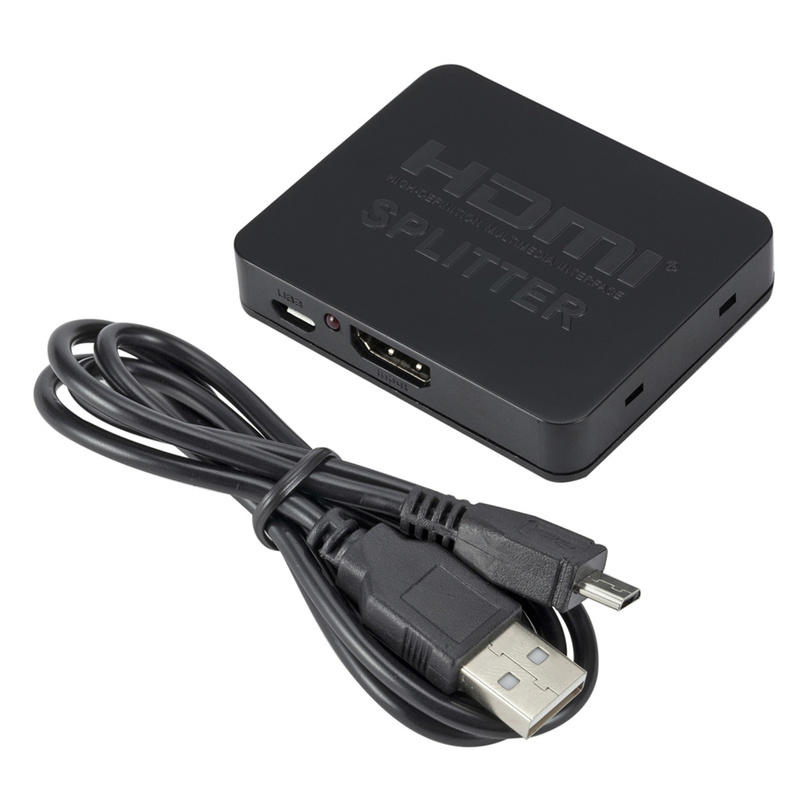 HDMI Splitter 1 Eingang 2 Ausgänge 1080p 4K HDMI-kompatibler Adapter 1x2 HDCP 3D Switcher 2-Port-Hub für HDTV DVD PS3 Xbox TV-Box Monitor – Detail 7