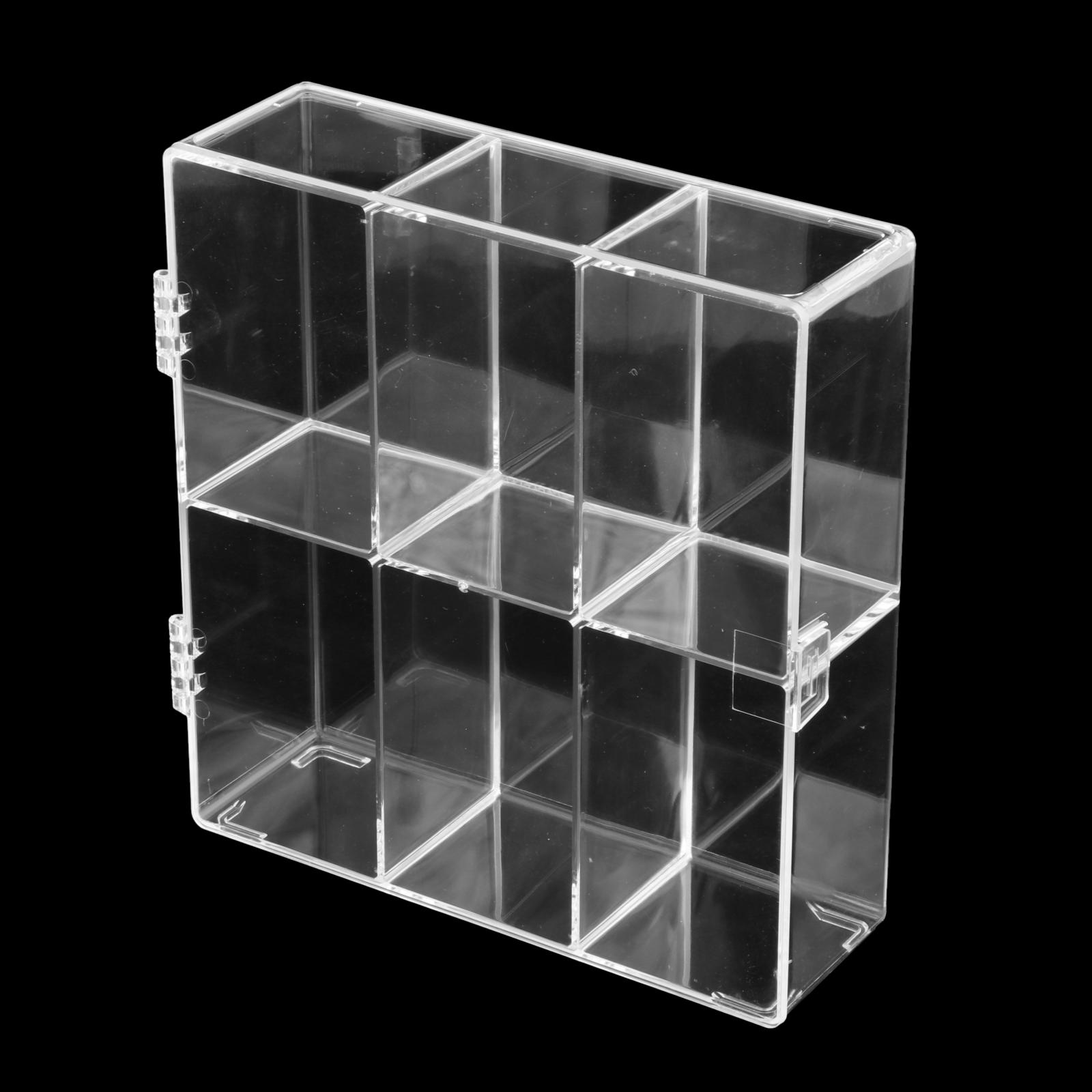 Acrylic Display Rack 6 Shelves Transparent Vertical Case Organizer Holder for Cars Model Home Cosmetic Bedroom Adult