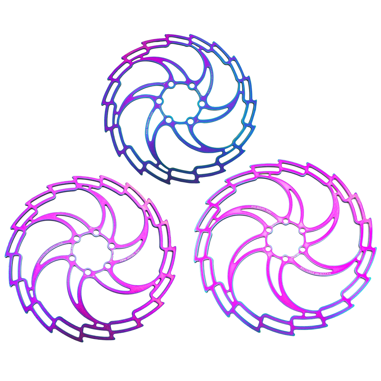 High Strength Bike Disc Brake Rotor Solid Mountain Road Bicycle 180/160/203mm