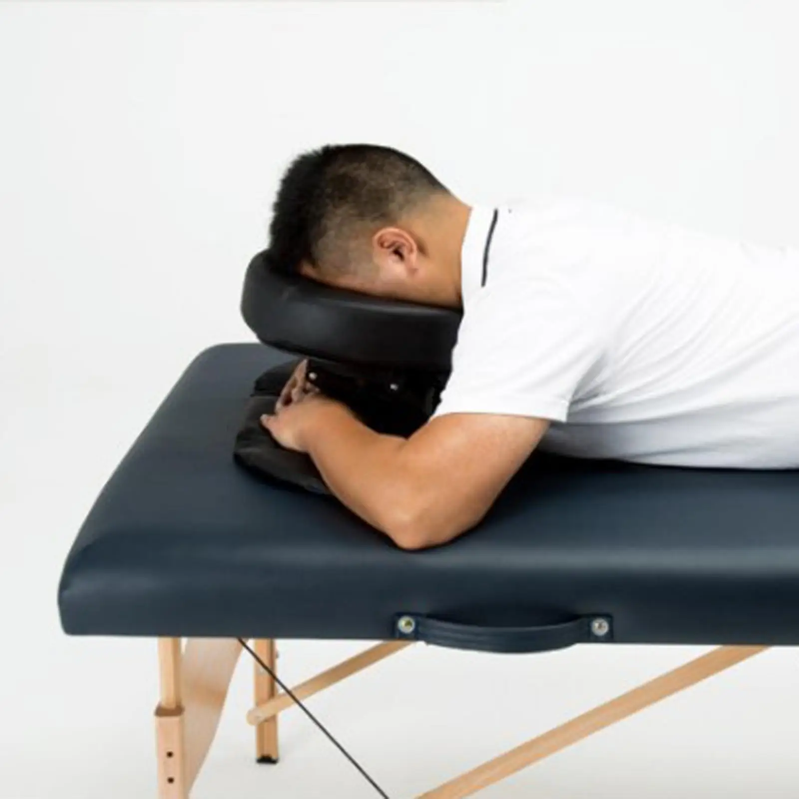Compact Massage U shaped Table Face Cradle Headrest Platform Self-Adjusting Face Down Cradle Cushion Pillow Replacement 