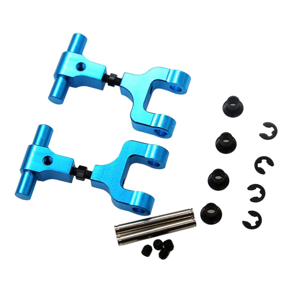 2 Pieces Aluminum Alloy A-Arms Upgrade Adjustable 1:10 Scale for Tamiya TT02 RC Car Accessories Parts Replacement DIY