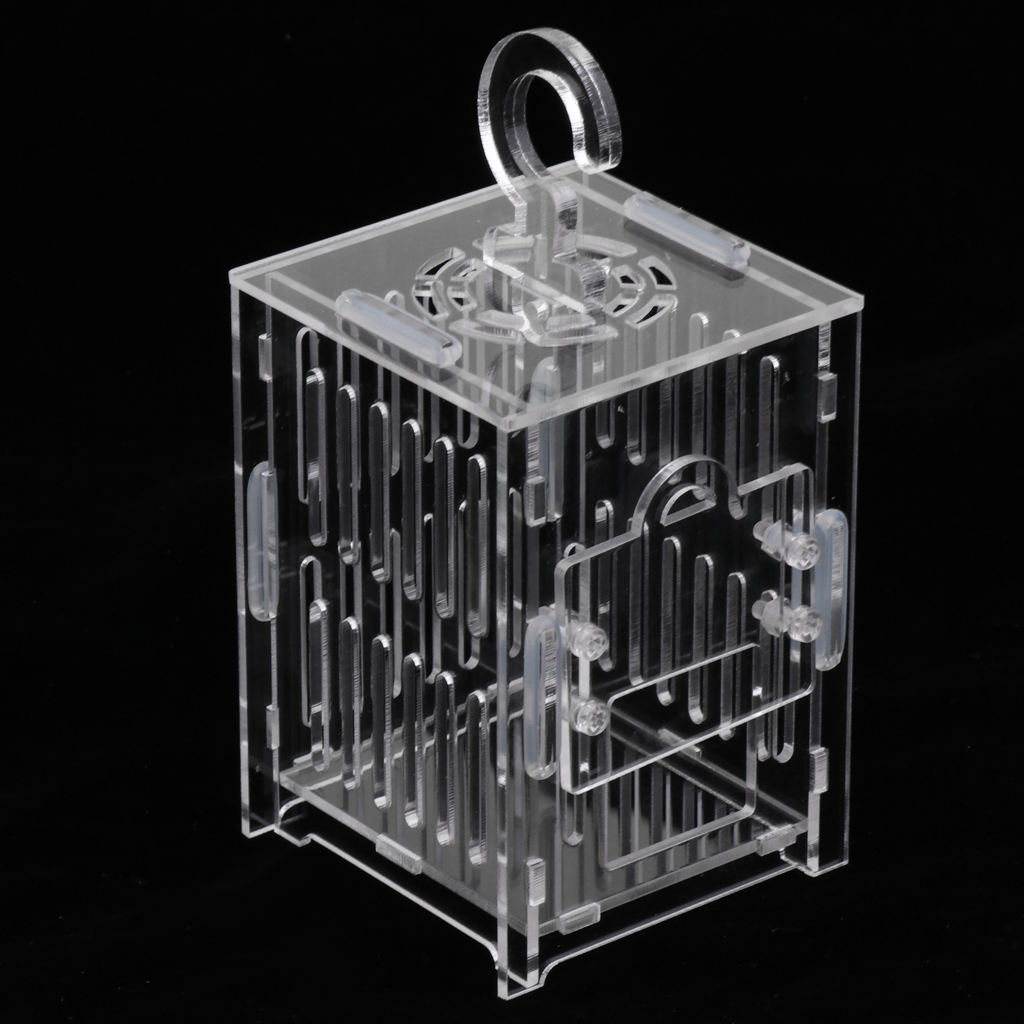 Durable Acrylic Small Insect Cage Grasshopper Feeding Cricket Cage Indoor Toy