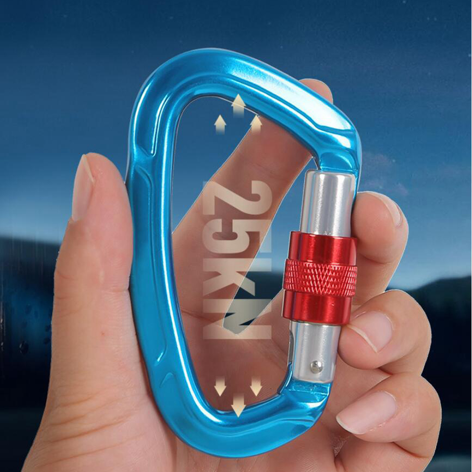 Climbing Carabiner Carabiners Dog Leash Rescuing Fall Protection 25KN