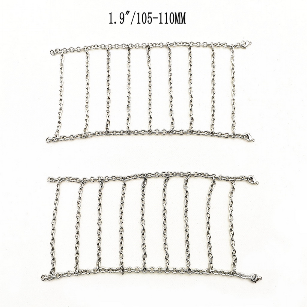 MagiDeal RC Model Car Anti-skid Tire Chain for 1/10 RC TRX-4 SCX10 D90 D110