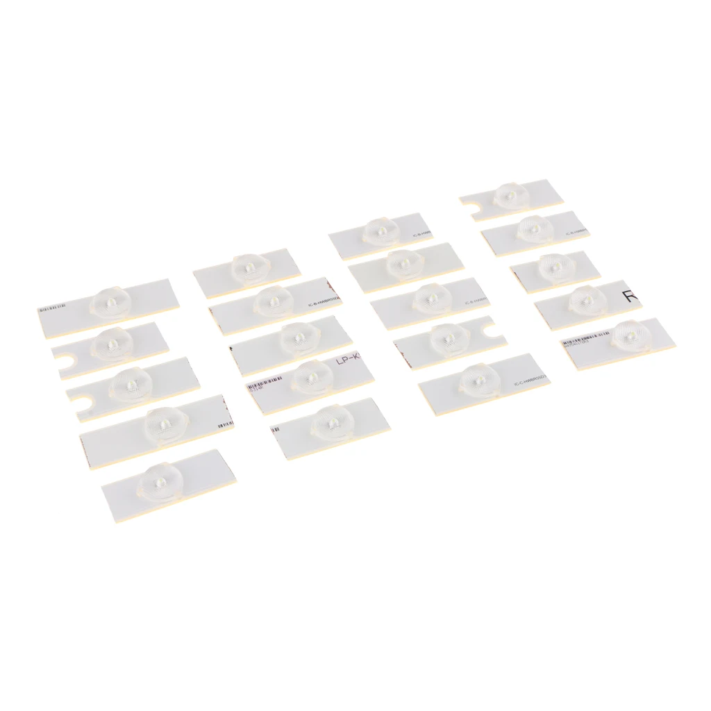 20Pcs 3-6v SMD Lamp Beads W/ Optical Lens Fliter For LED Strip Bar TV Repair