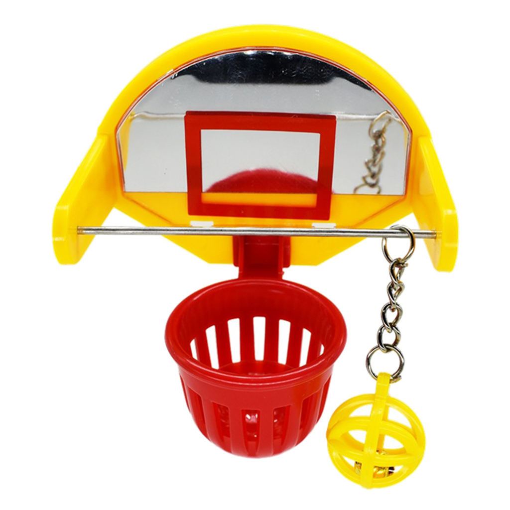 Bird Playground Trick Basketball Stacking Foraging Toy for Conure Chicken Cage Education Play Activity Foot Toys