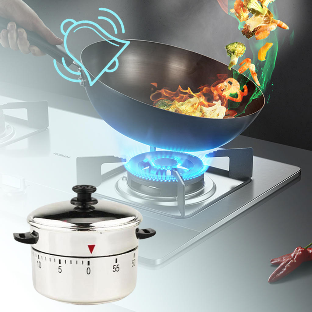 Novelty Mechanical Timer Crisp Sound Kitchen Gadgets Time Manager for Game Playing