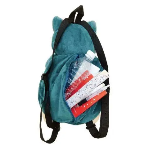 Snorlax Plush Backpack Kindergarten Cartoon School Bag Lightweight Children's Coin Purse Fashion All-match Student Diagonal Bag