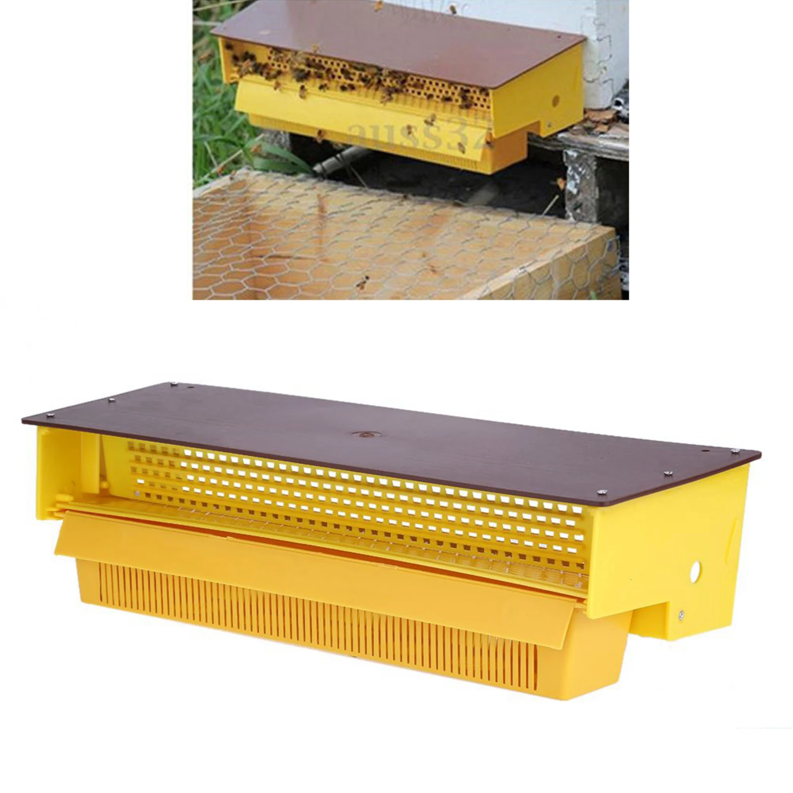 Bee Pollen Trap Removable Pollen Tray Collector 391410cm Easily adjusted
