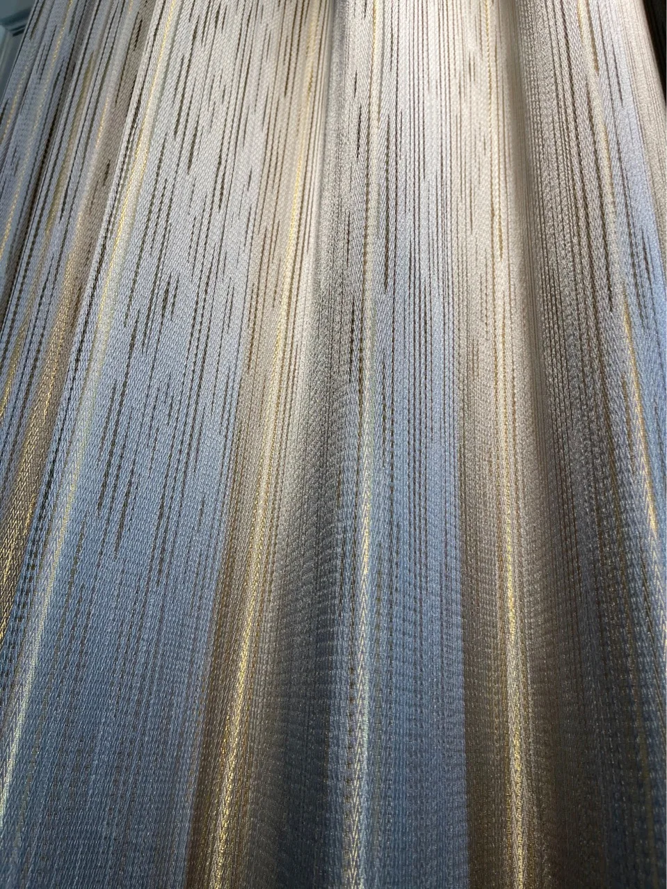 nórdico faixa horizontal linha de ouro jacquard cortinas blackout para sala de estar quarto personalização