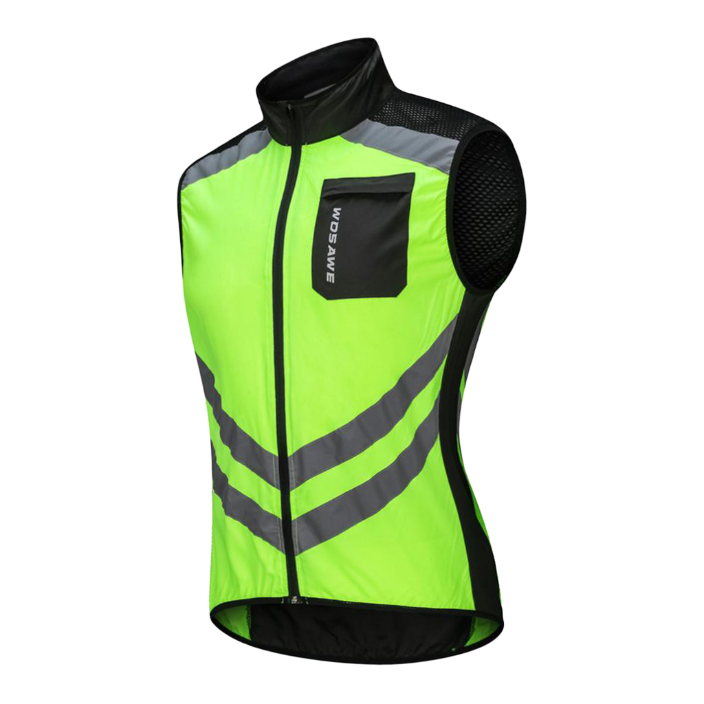 Safety Running Cycling Racing Bike Riding Road Biking Vest Windproof Waterproof Reflective for Long /Short /Night Riding M-XXXL