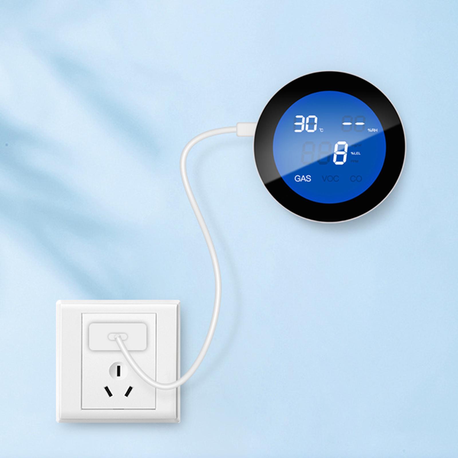 Smart WiFi Natural Gas Leak Detectors Alarm, Gas Sniffer Propane Monitor Sensor Warning High Sensitivity for Home Kitchen