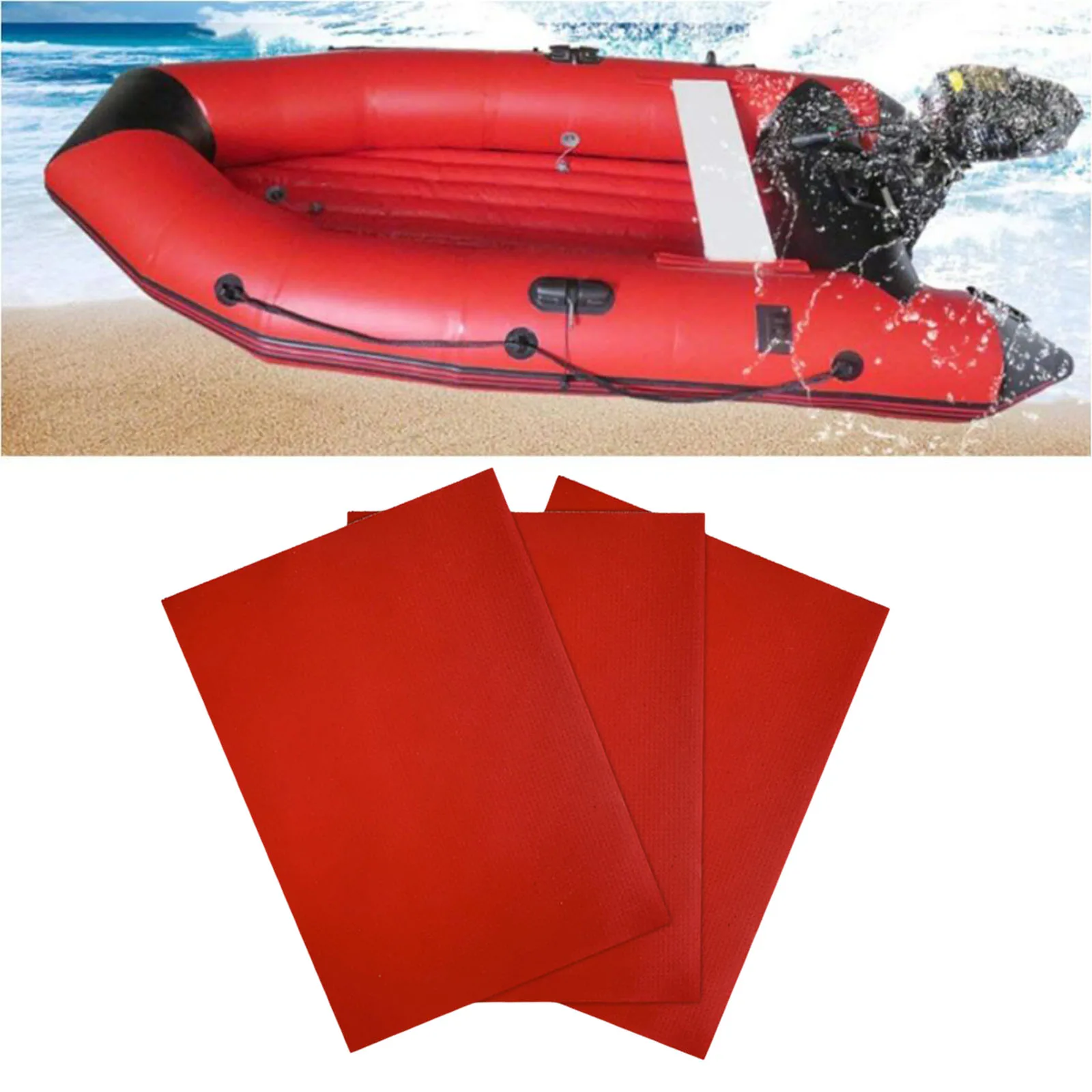 Waterproof PVC Fabric Repair Patch Kayak Inflatable Boat Raft Accessories 