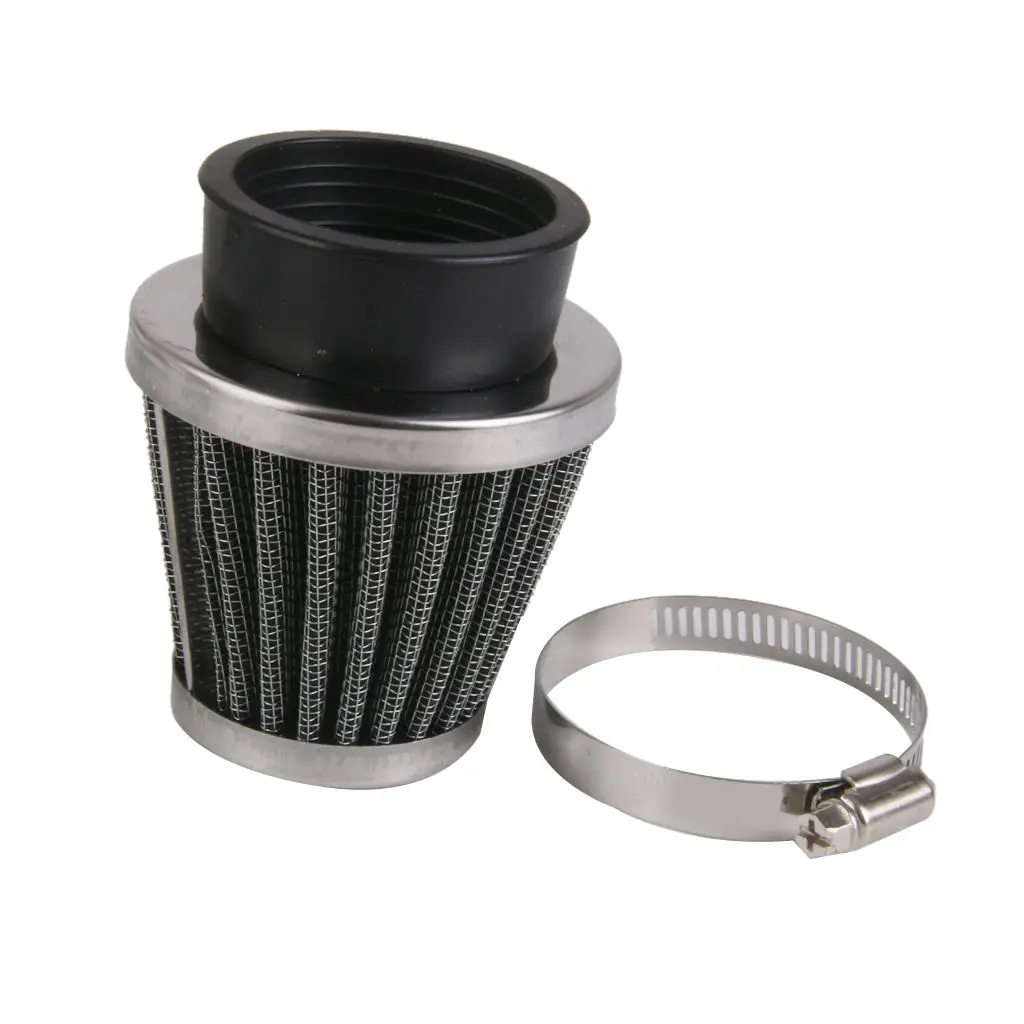 48mm High Flow Air Intake Cone Filter Cleaner Fuel Saver For Motorcycle