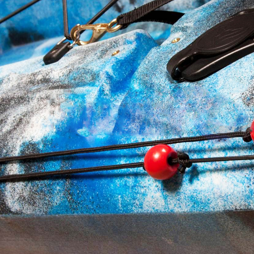 2Pcs Portable Red Balls for Kayak Canoe Marine Tail Rudder Control System