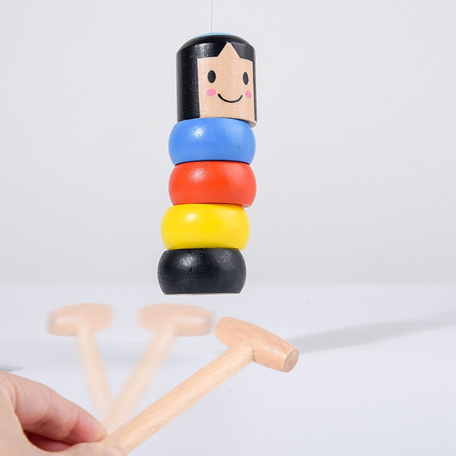 Funny Unbreakable Wood Man Magic Wooden Toy Immortal Kids Gifts Birthday