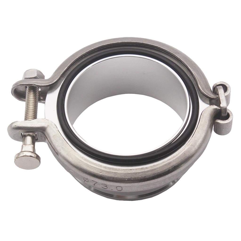 For Holset HX35 HX35W HX40W Replacement Aluminum Turbo Compressor V-band Flange Clamp Set Kit- For BW for Cummins 5.9L