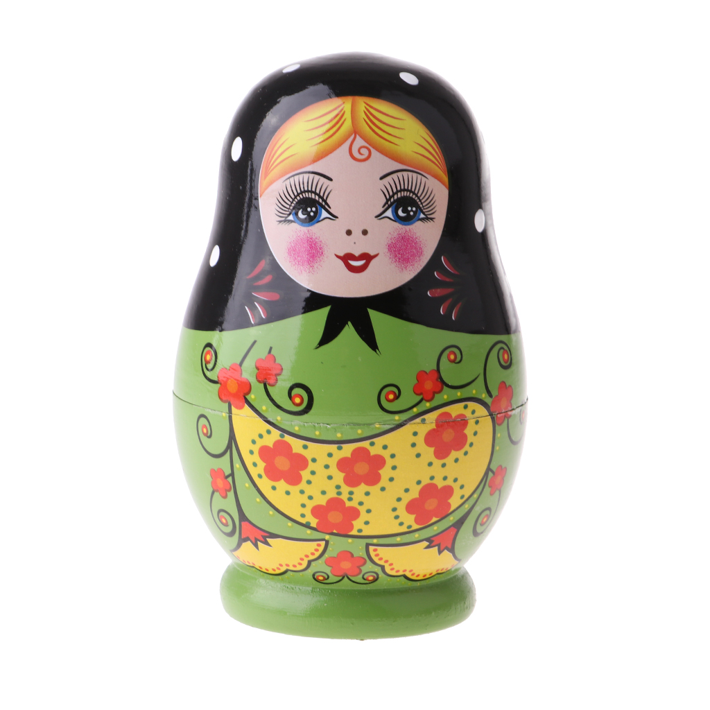 Wooden Russian Nesting Dolls Babushka Matryoshka Craft Home Decoration