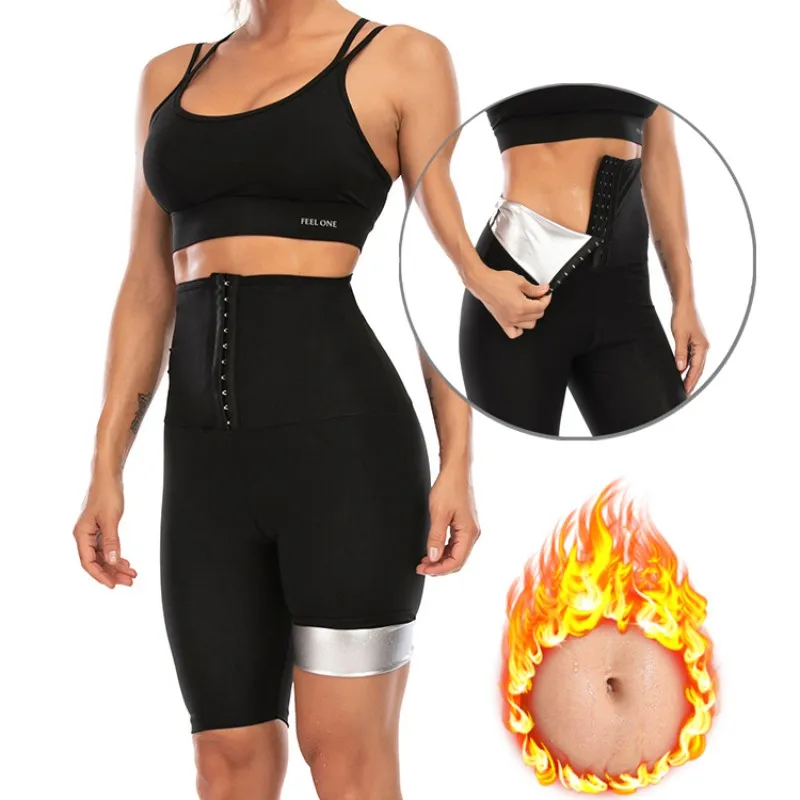 honeylove shapewear Sweat Pants Women Abdomen Body Shapers Woman Waist Trainer Slimming Shorts Girls Fitness Leggings spanx shorts