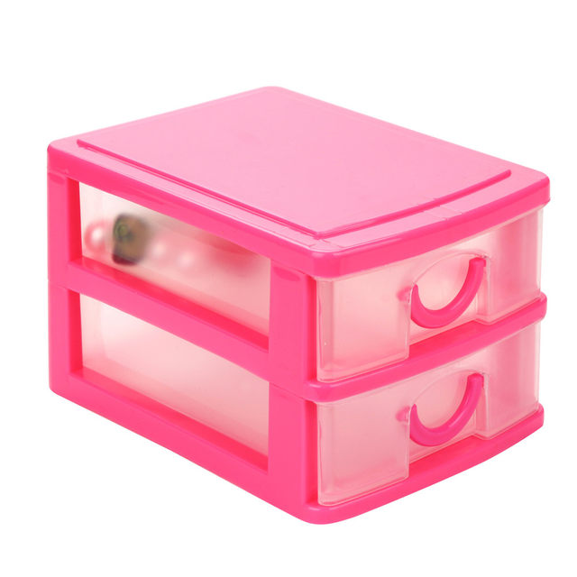 1pc Mini Rabbit Shaped Plastic Drawer Organizer, Convenient For