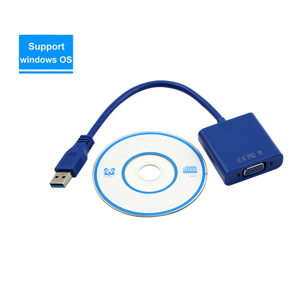 Адаптер USB 3,0-VGA, Внешняя Видеокарта, Мультидисплей, Конвертер.