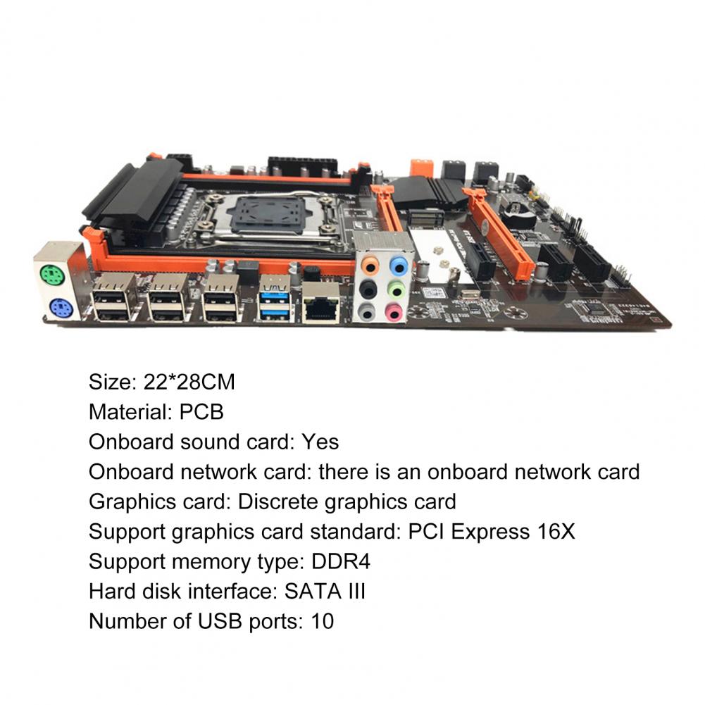 mainboard x99 lga 2011-3 ddr4 placa-mãe de alta eficiência