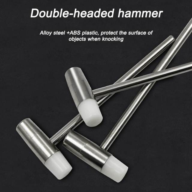 Watch Tool Mini Multi-Functional Hammer Hammer, Hammer Set Jewelry Hammer  Iron Dapping Bench Block For Watchmakers Woodworking 