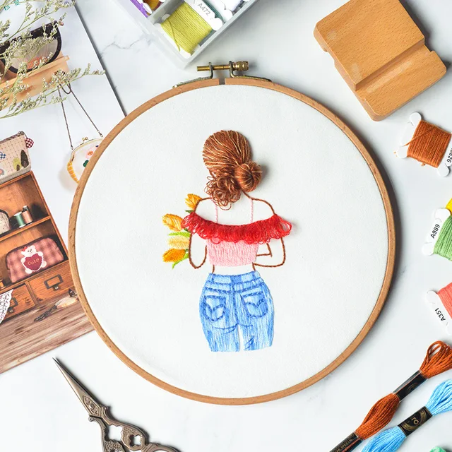 Embroiderymaterial Embroidery Kit for Beginners & Kids to Learn Basic Cross  Stitch Embroidery - Embroidery Kit for Beginners & Kids to Learn Basic  Cross Stitch Embroidery . Buy Sampling Garden Design toys