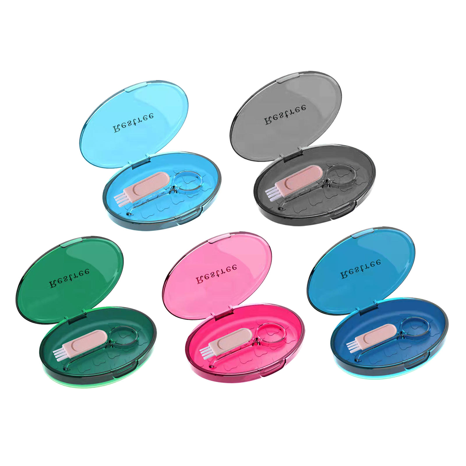  Box Vent Holes Easy to Carry Durable Aligner Removal Retainer Case Holder for Dentures Invisalign Storage Men Adult