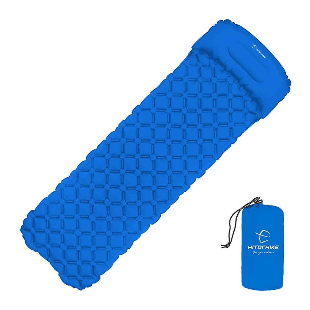 Camping Inflatable Sleeping Pad Tent Mat Travel Air Mattress Pillow Inflating Roll Mat Compact Ultralight Sleep Mat