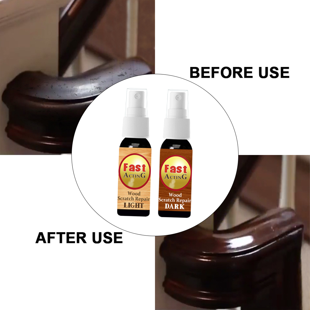 2x 30ML Portable Furniture Floor Repair Wax Wood Fillers Repair Paint Parts for Stains Floors Door Scratches Tables Bedposts